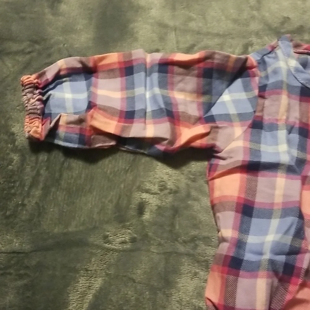 Oshkosh Baby Girl's Plaid Onesie